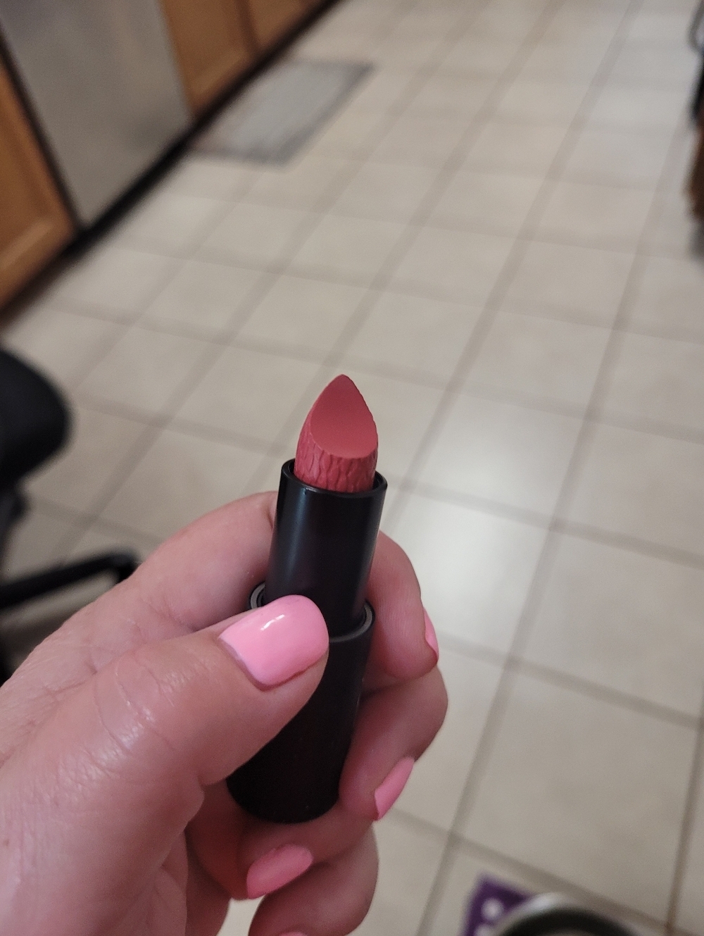 Laura Geller Baked Body Frosting Face & Body Baked Lip Stick Uptown Rose Pink - Picture 3 of 3